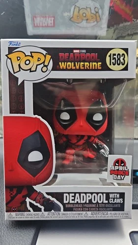 Funko Pop! Marvel: Deadpool w/ Claws 1583 April Pools Day Sticker