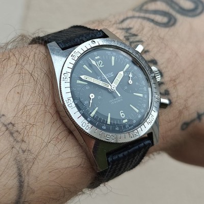 Le Phare Chronograph 60er Jahre, Stil ''Skin Diver'' Valjoux 92