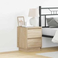Nachttisch 2 Stk. Sonoma-Eiche 39 X 34,5 X 50 Cm Holzwerkstoff