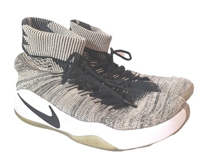 Nike Hyperdunk Flyknit Oreo Black White Men's Basketball Shoes Size 7