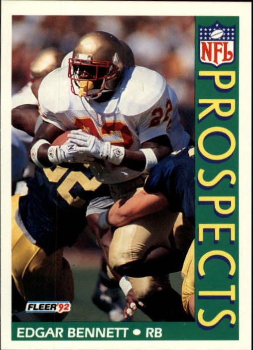 1992 Fleer #432 Edgar Bennett RC - FB