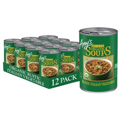 Organic Vegan Gluten-Free Rustic Italian Vegetable Soup 14oz - Pack of 12