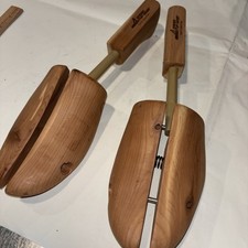 Vintage Pair of Wooden Cedar Shoe Trees Stretchers Shaper Inserts