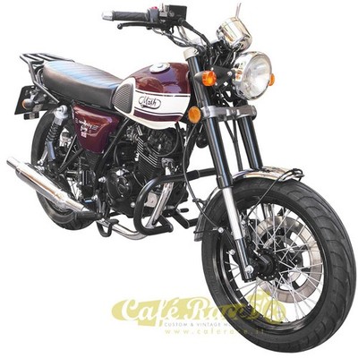 Motorschirm Schwarz 30mm für Mash cafe racer 125 Seventy-Seventy Five vintage
