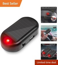 Innovadora luz de alarma solar y USB para automóvil - Solución de seguridad nocturna para vehículos