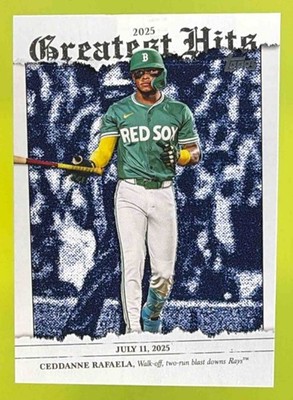 2026 Topps #GH-3 Ceddanne Rafaela 2025 Greatest Hits Boston Red Sox