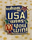 McDonald’s “When The USA Wins You Win” Collectible Pin — photo 1