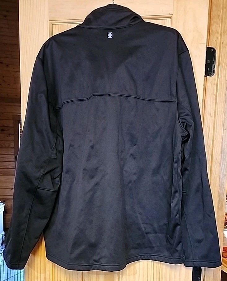 Swiss Tech Black Lined Soft Shell Windproof Full … - image 3