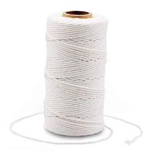 String, Cotton Bakers Twine, 328 Feet 2MM Natural Cotton 2MM 328 Feet White