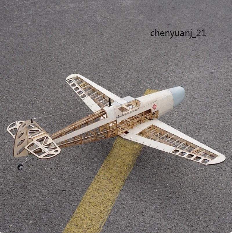 NewBF109 Fighter Model Plane Fixed Wing Balsa Wood Kit Skin Hardware Accessories - Image 4 of 4