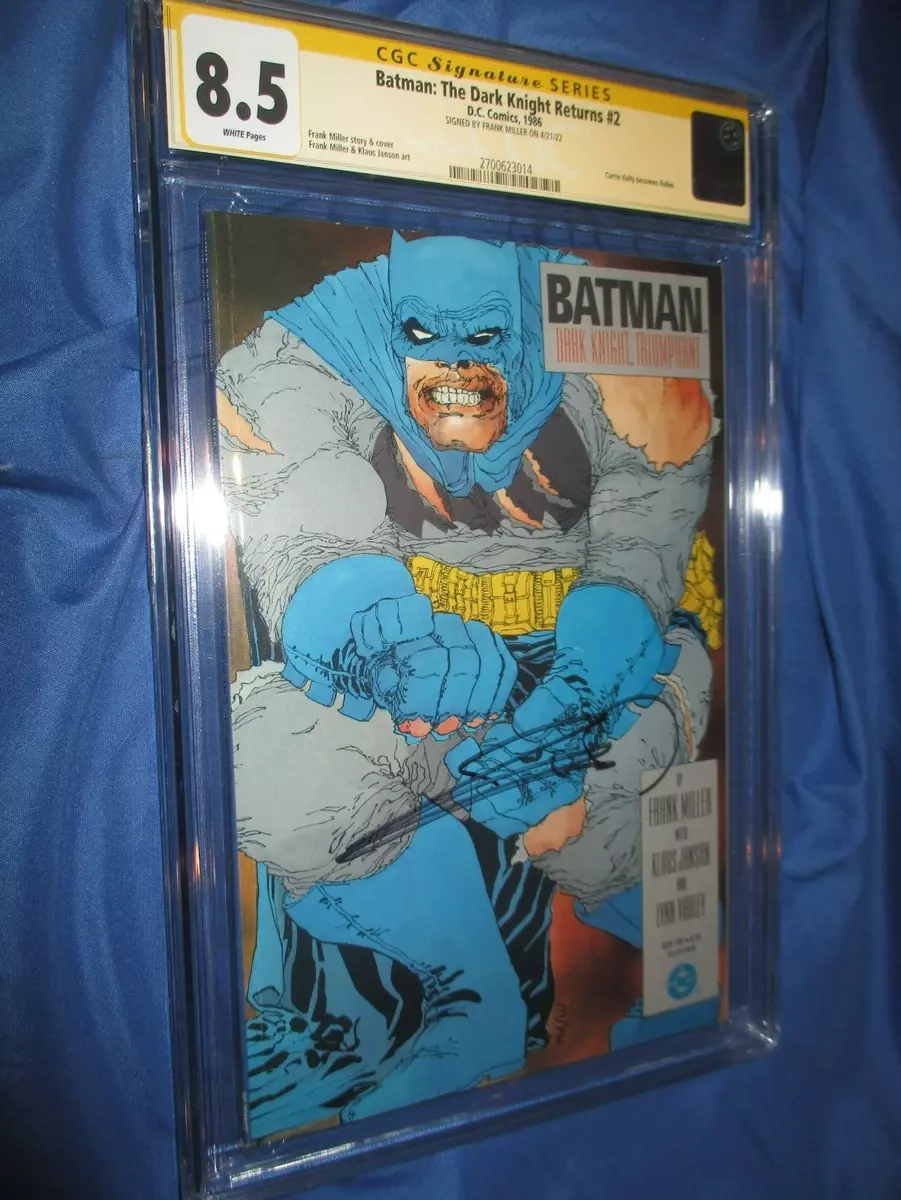 BATMAN: THE DARK KNIGHT RETURNS #2 CGC 8.5 SS Signed by Frank