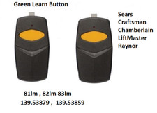 Sears LiftMaster Chamberlain Craftsman 81LM Compatible Garage Door Remote 2PK