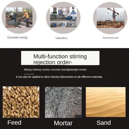 Mezclador de concreto de eje horizontal único 15L/30L/60L mortero eléctrico forzado - Imagen 4 de 15