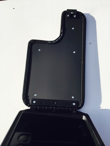 Ford Ranger center console Lid, cover, 2000-2006 with cup holder Dark Gray - Picture 10 of 10