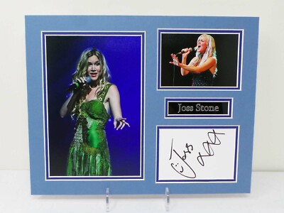 Joss STONE signiertes montiertes Foto Display + COA englischer Singer Songwriter