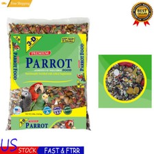 NEW Parrot Bird Food Seeds with Probiotics for Cockatoos and Macaws, 8 lbs Bag