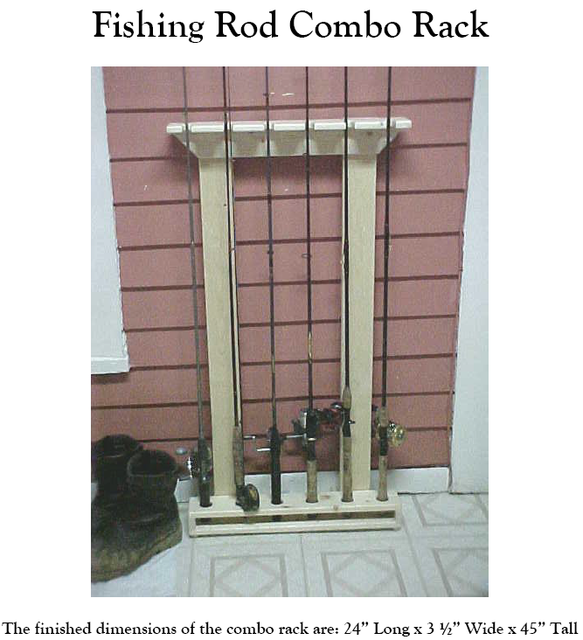 Fishing Rod Rack Plans Simple to Build **FREE SHIPPING!!** eBay
