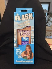 Smuggle Your Booze Sunscreen Bottle Stealth Secret Flask 8 oz. funny gag gift 