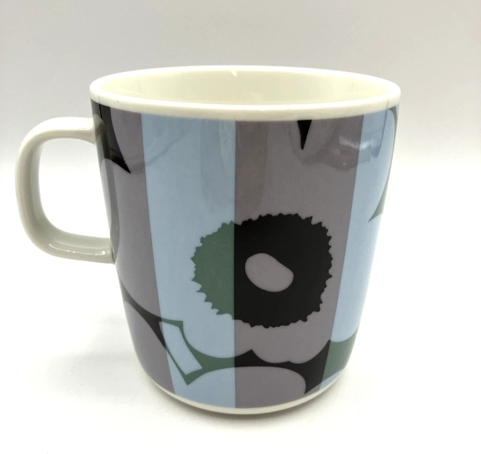 Taza de café Marimekko Unikko Ralli Muki con estampado de flores Maija Isola Foto 4 de 4