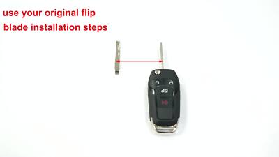 OEM Ford Transit Connect Flip Key Fob Remote - 164-R8236 / KT1T-15K601 Keyless Entry Van Key 7 thumbnail image