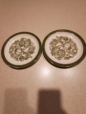 Vintage Mount Clemens and 1 Bowl Stoneware Lot of 3  Harvest Green Salad Plates 