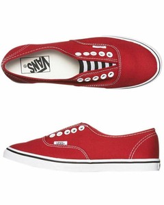 vans authentic lo pro red