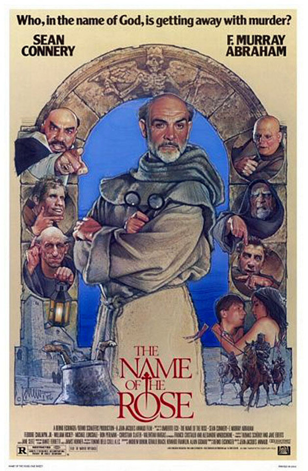 ローズ　USオリジナル映画ポスター The Name of the Rose (1986) Movie Poster, Original, SS, Unused, NM