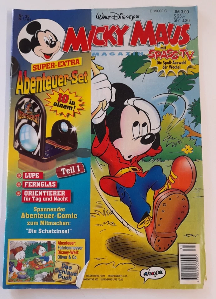 Micky Maus Heft Nr. 30 20.7.1995 Walt Disney Egmont Ehapa Verlag GmbH - Bild 1 von 2