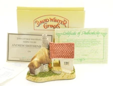 David Winter Cottages The Pottery 1990 Original Box COA Receipt