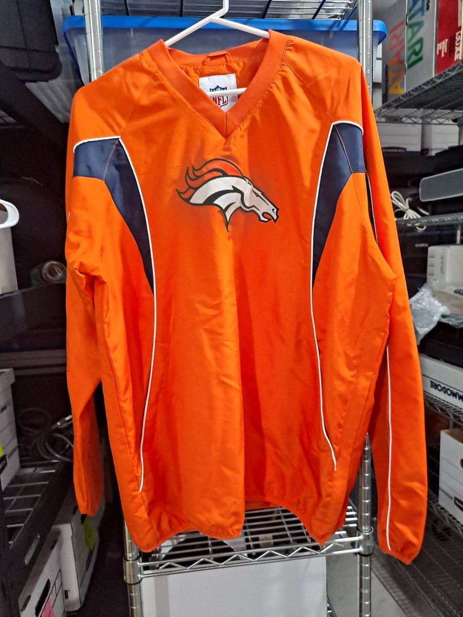 Denver Broncos ジャンパー Men's JH Design Navy Denver Broncos Leather Full-Snap Jacket