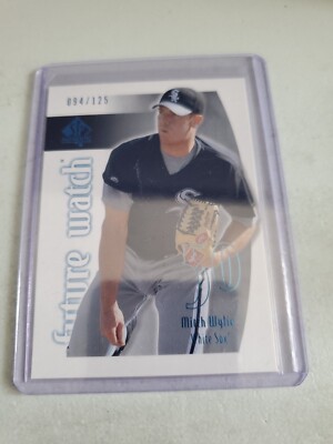 2002 MITCH WYLIE SP AUTHENTIC FUTURE WATCH CARD. CHICAGO WHITE SOX . 094/125.