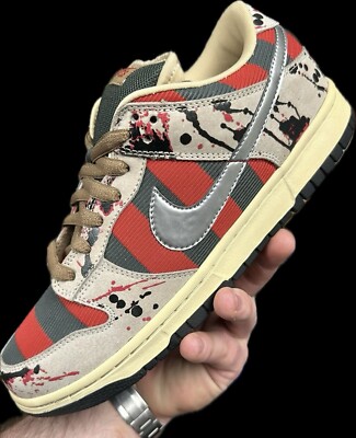 Nike SB Dunk Low Freddy Krueger Black Splatter Prototype Nike SB Dunk Low Freddy Krueger Black Splatter Prototype