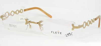FLEYE Sindre 8 19692 PALE GOLD UNIQUE EYEGLASSES GLASSES Beta-titanium 52-17-134