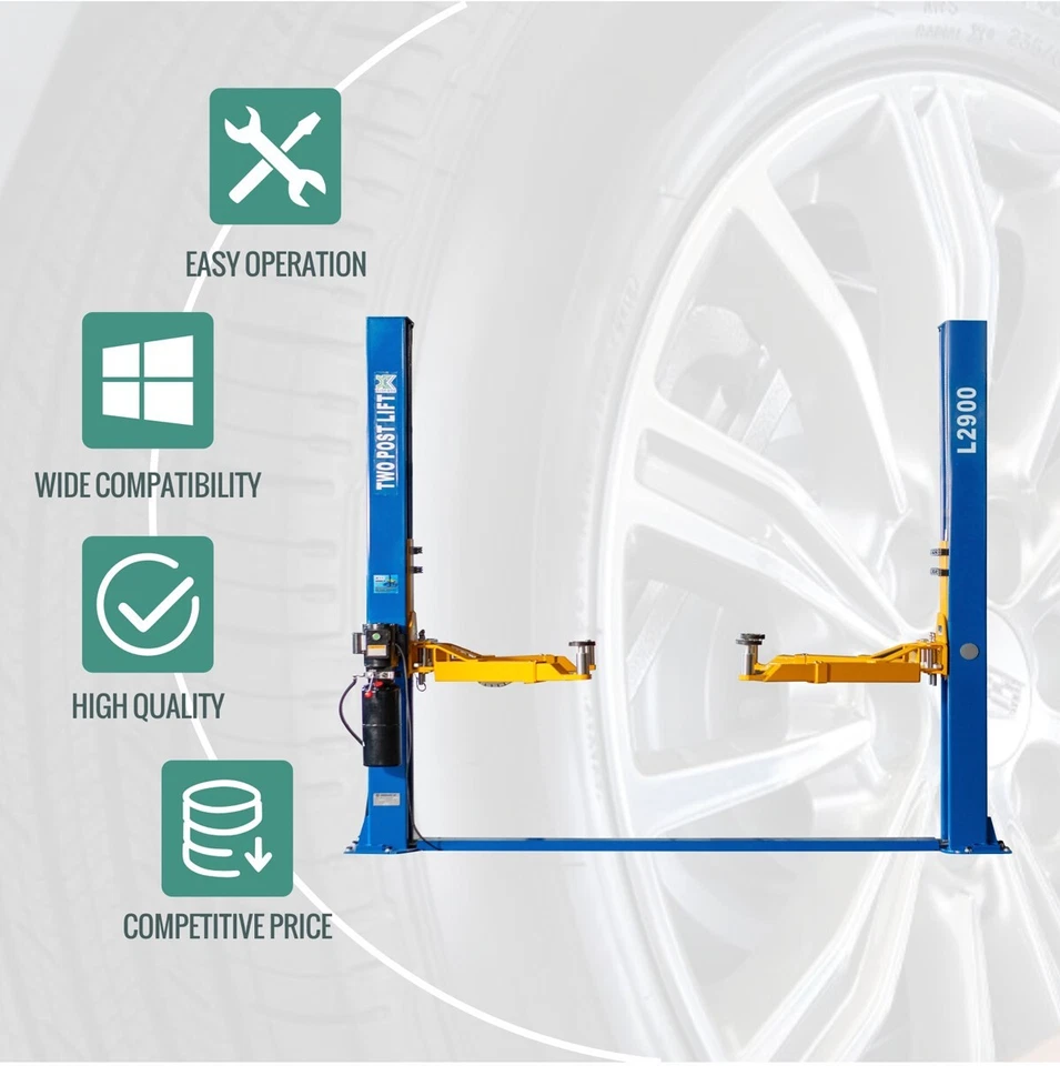 XK L2900 Two Post 9000LB Capacity Car Lift Auto Truck Hoist Industry Leading Foto 3 de 4