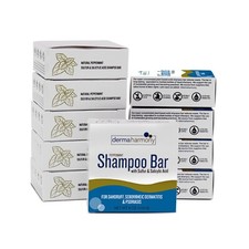 Sulfur Salicylic Acid Dandruff Shampoo Bar - Peppermint 10 Bars