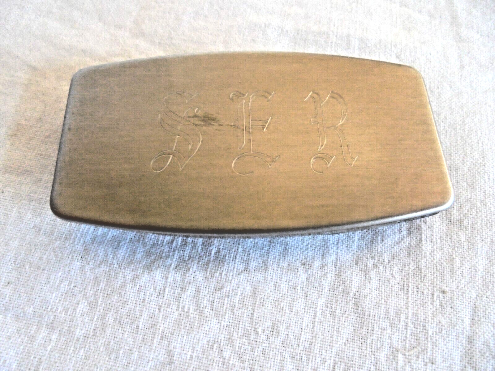 Vintage Zippo Money Clip Knife Engraved with SER Monogram