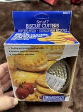 Progressive Double Sided Cookie Biscuit Cutter Set of 7 FlutedSmooth Edge Case