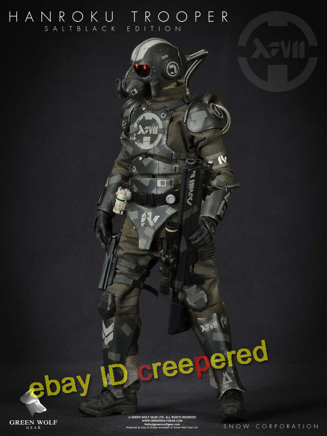 Green Wolf Gear GWG Hanroku 1/6 Action Figure Trooper Salt Black