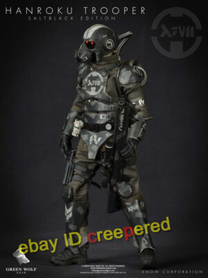 Green Wolf Gear GWG Hanroku 1/6 Action Figure Trooper Salt Black