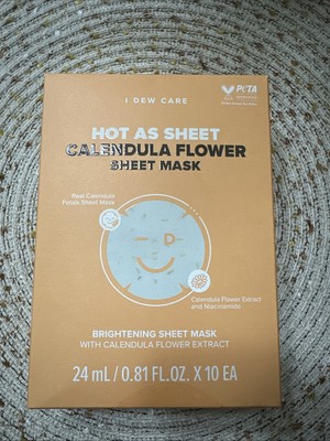 Hot As Sheet Calendula Flower Sheet Mask set 10 count New in box