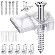 32pack Mirror Holder Clipsclear Plastic Mirror Clipsframeless Mirror Mounting