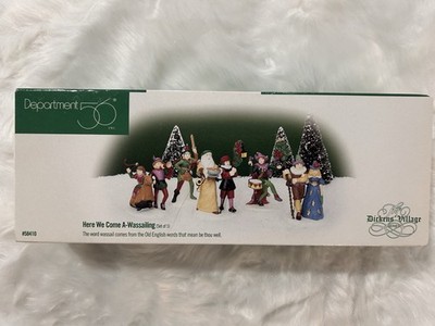 Dept 56 Dickens Village Accessories  #58410 Here We Come A-Wassailing 5 Pc Set 