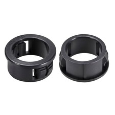 20mm Mounted Dia Snap in Cable Hose Bushing Grommet Protector Black 100pcs