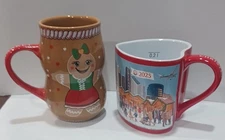 Christkindlmarket Chicago Set of Ceramic Mugs NEW 2025 Heart Shape & Childrens