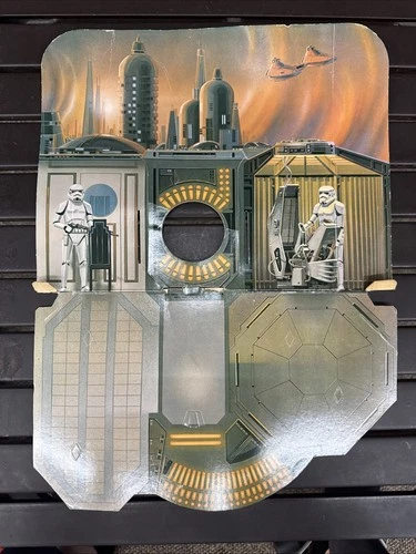 STAR WARS CLOUD CITY PLAYSET BACKDROP KENNER VINTAGE 1980 ESB
