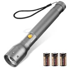 EverBrite Ultra Bright Tactical Flashlight 3 Light Modes Heavy-Duty Aluminum USA