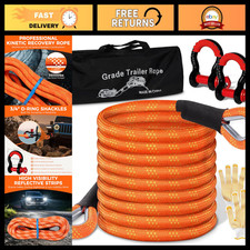 Heavy-duty Kinetic Recovery Tow Rope 1 X 20ft - 36000lbs Snatch Strap For Off- Heavy-duty Kinetic Recovery Tow Rope 1 X 20ft - 36000lbs Snatch Strap For Off-