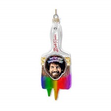 Kurt Adler Bob Ross Paint Brush Ornament 3 Inch Multicolor BO4183