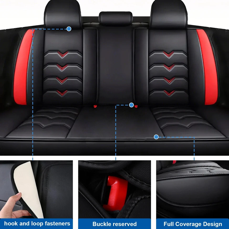 Car Seat Cover Tailored Fit For Chevrolet Trax 2015-2025 Front & Rear Full Sets - Imagem 4 de 4