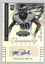 2014 Contenders Championship Ticket 79/99 Marcus Smith (Sec Row Seat) Auto 7a8